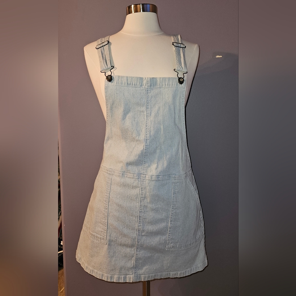 Striped Overall dress